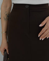 High-Waist Midi Skirt