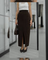 High-Waist Midi Skirt