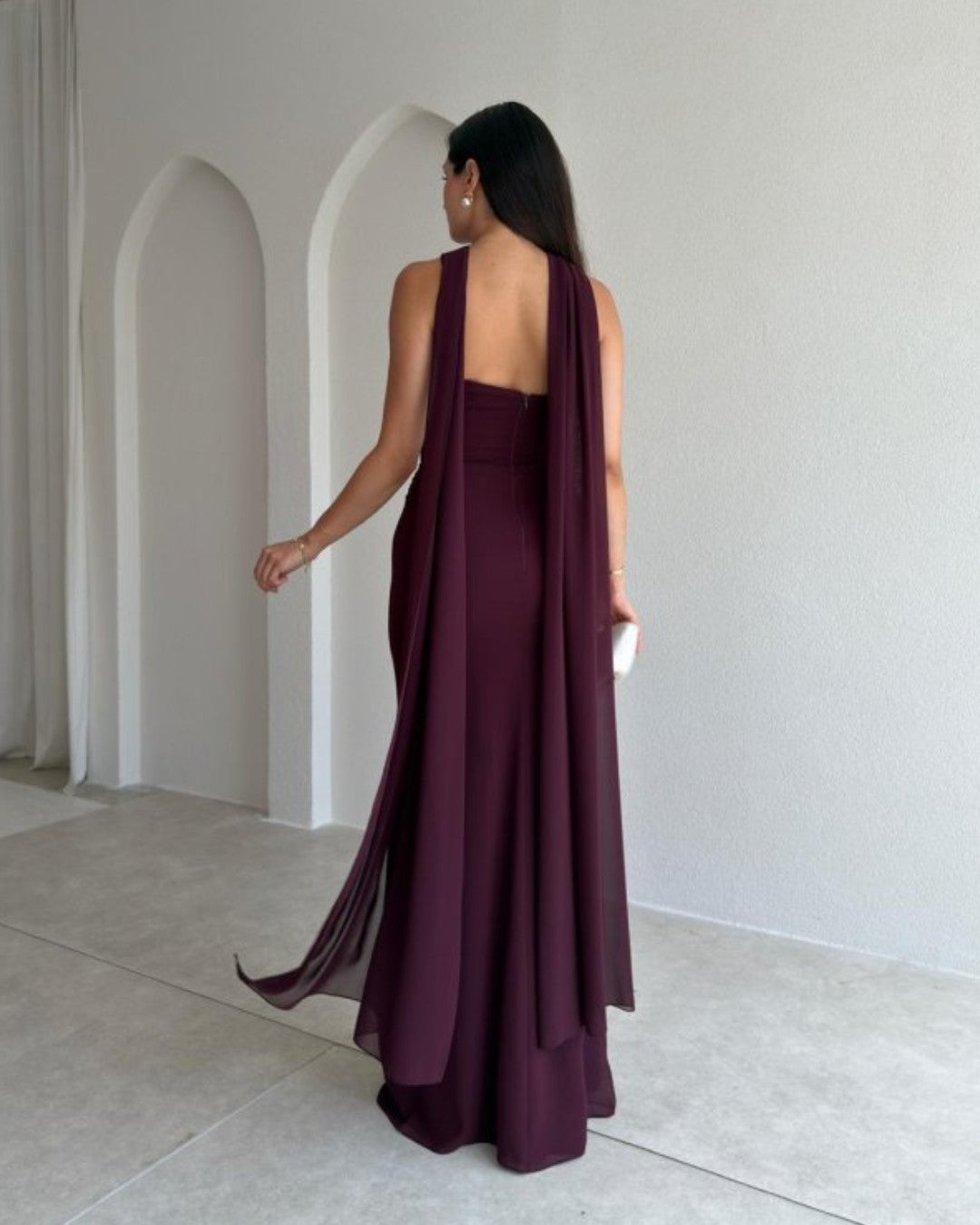 Isabella Scarf Maxi Gown