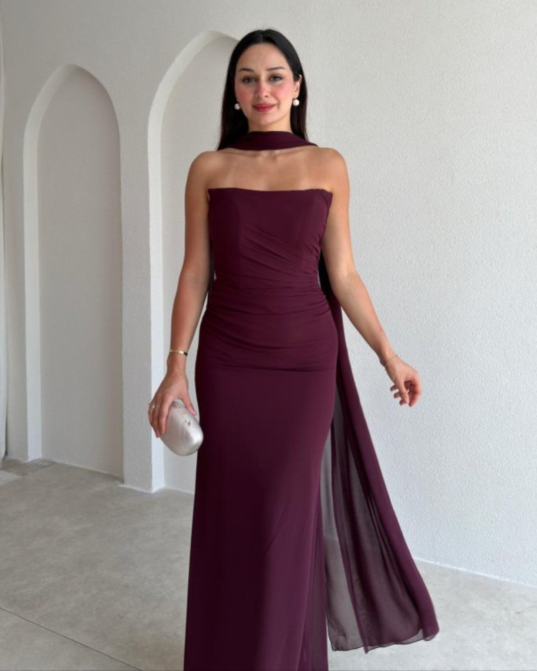 Isabella Scarf Maxi Gown