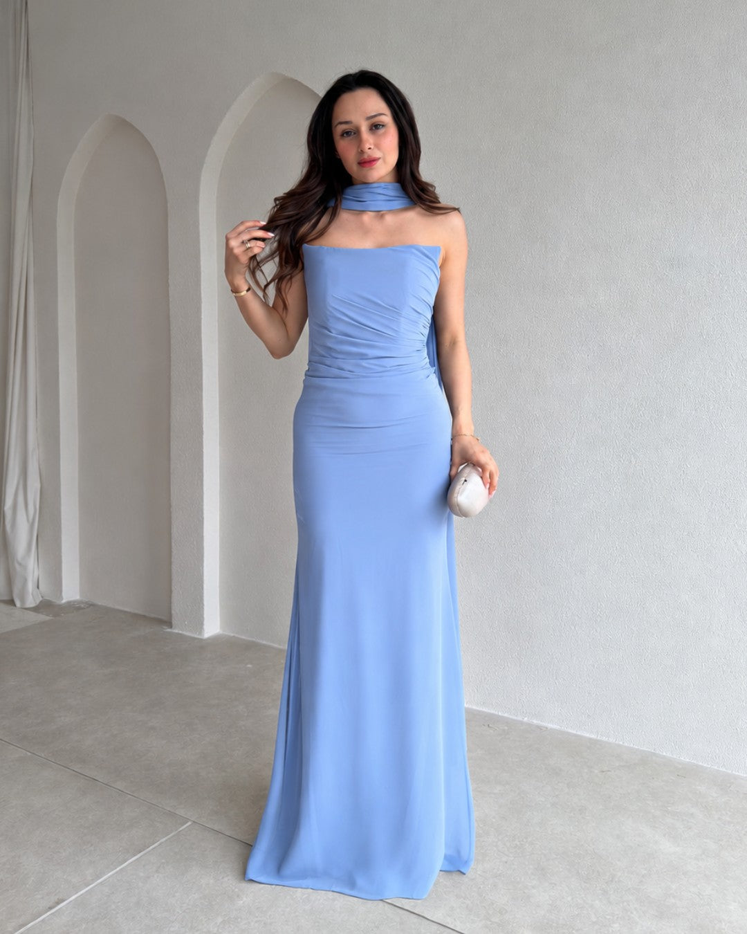 Isabella Scarf Maxi Gown