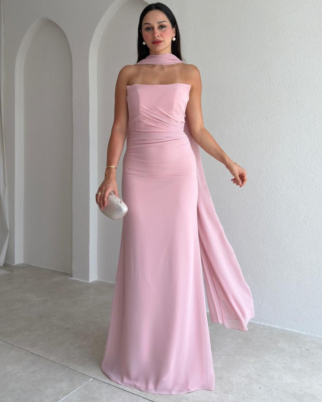 Isabella Scarf Maxi Gown