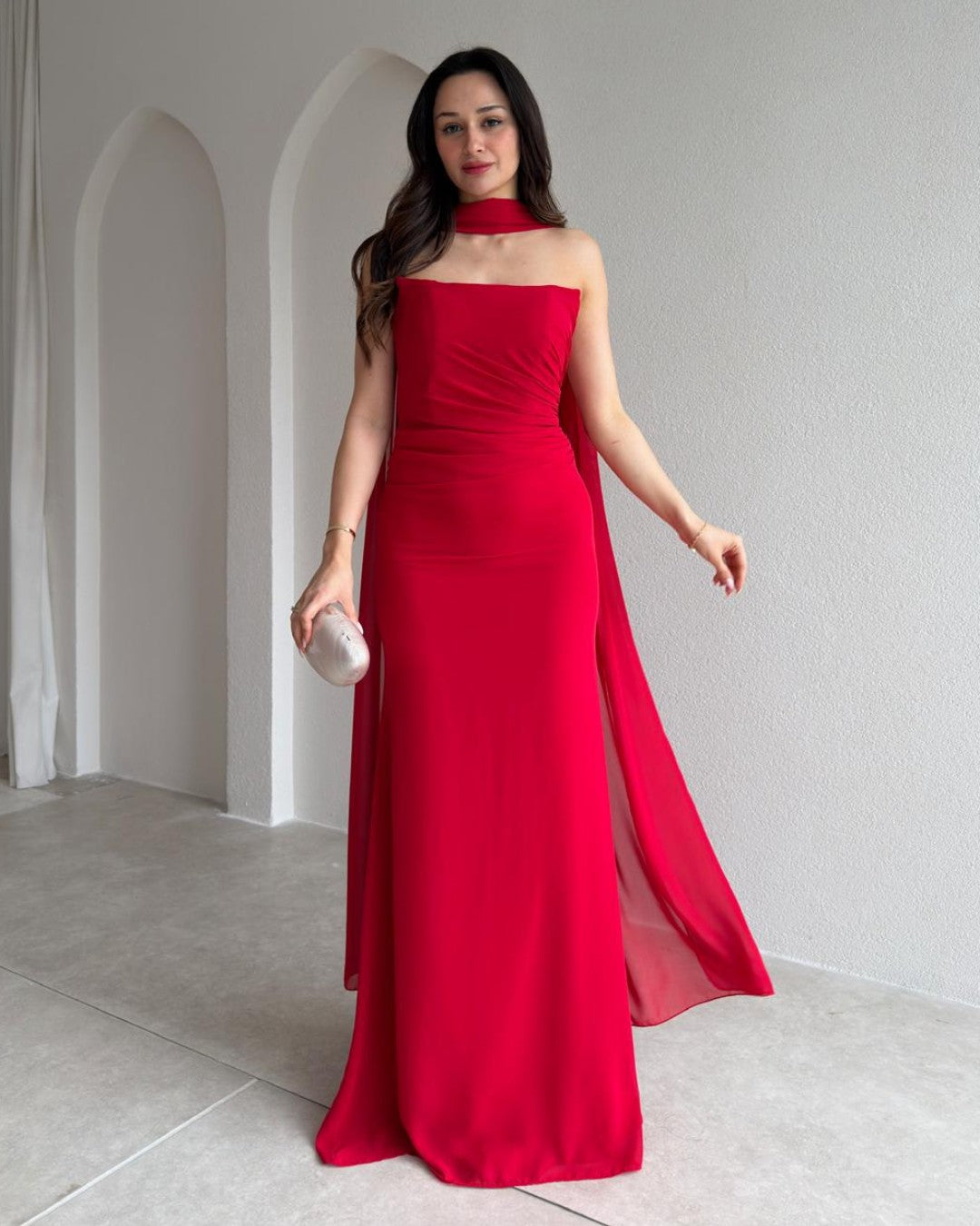 Isabella Scarf Maxi Gown