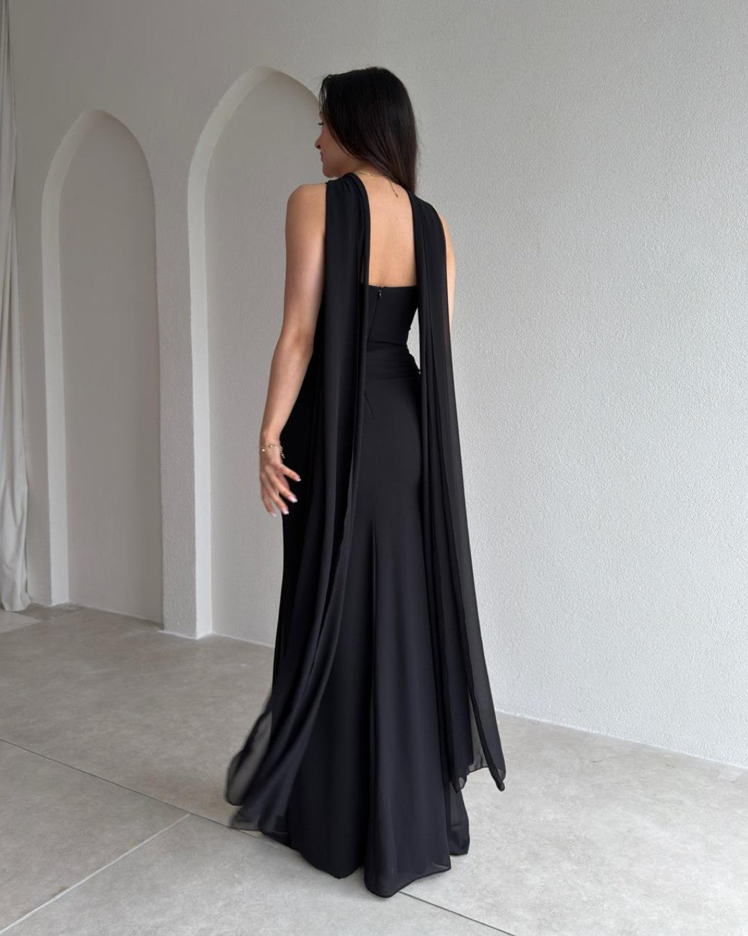 Isabella Scarf Maxi Gown