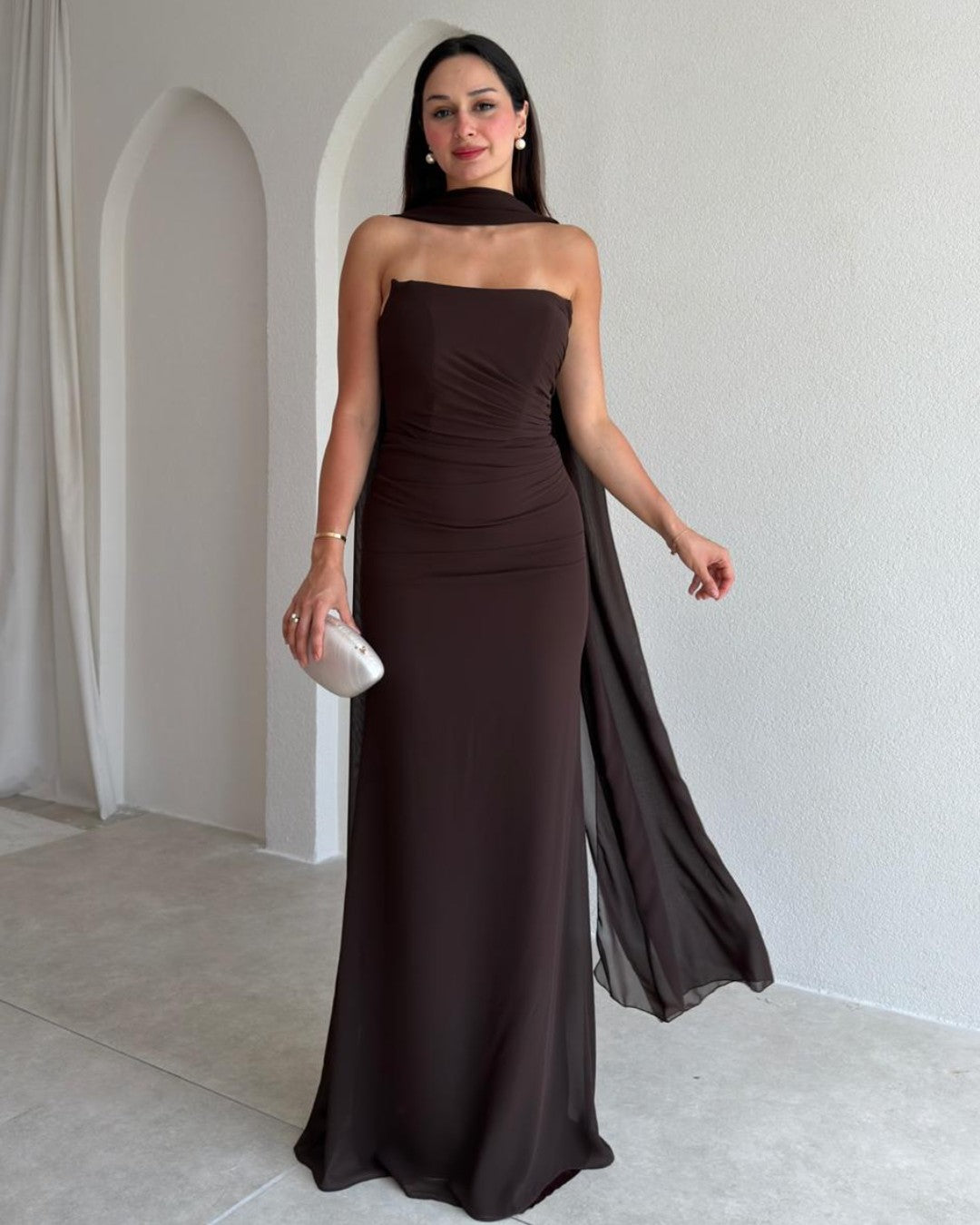 Isabella Scarf Maxi Gown