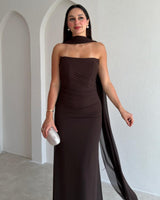 Isabella Scarf Maxi Gown