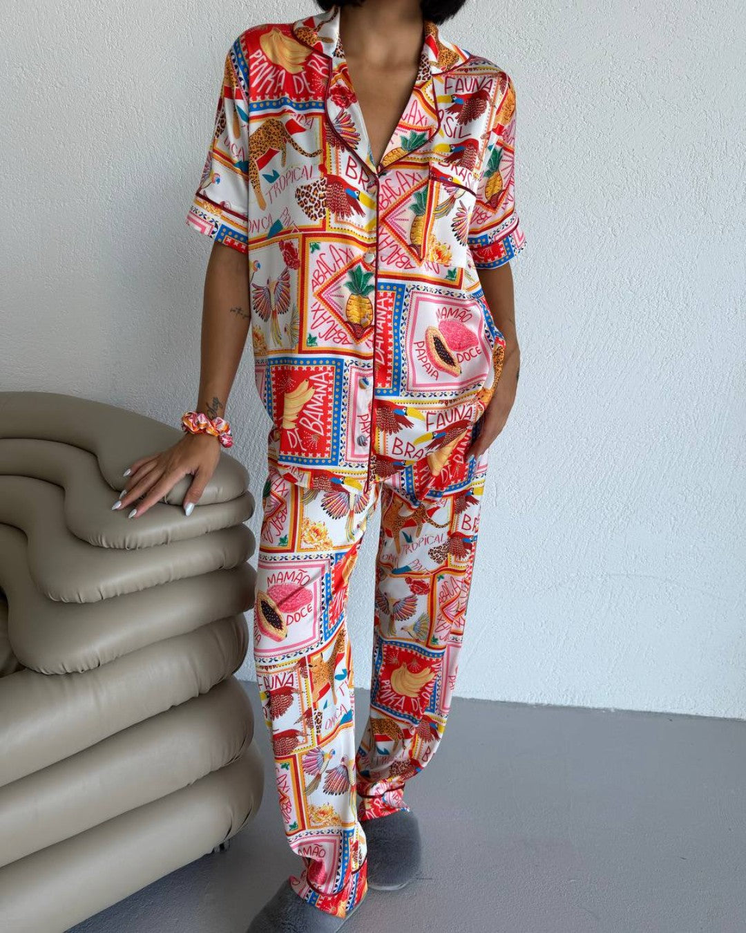 Island Postcard Pajama