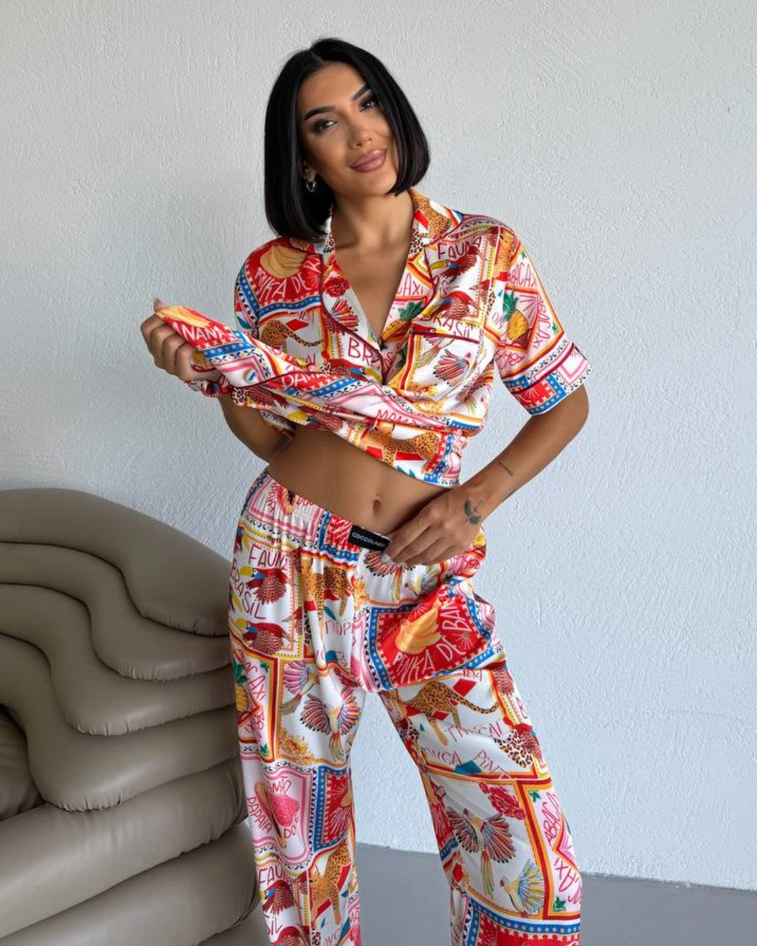 Island Postcard Pajama