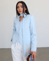 Lace Detail Structured Blazer + Belt