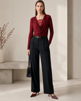Lace Drape Top