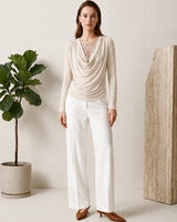 Lace Drape Top