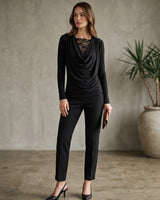 Lace Drape Top