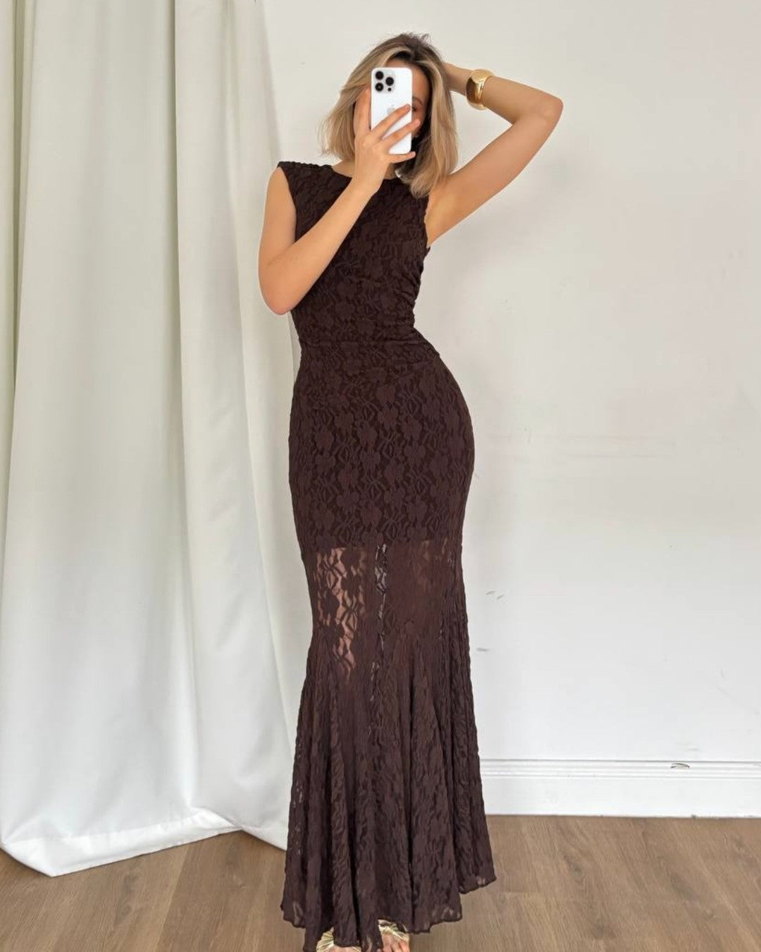Lace Mermaid Maxi Dress