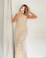 Lace Mermaid Maxi Dress
