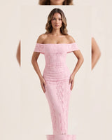 Lace Midi Elegant Dress
