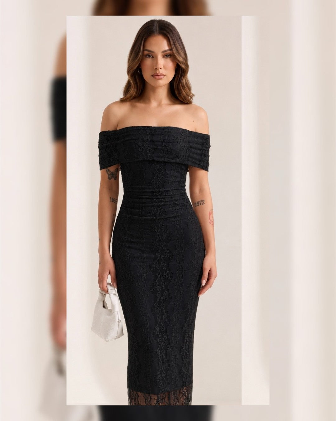 Lace Midi Elegant Dress