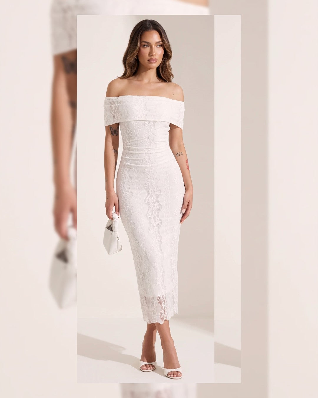 Lace Midi Elegant Dress