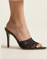 Lace Mule Gianvito Rossi Inspired