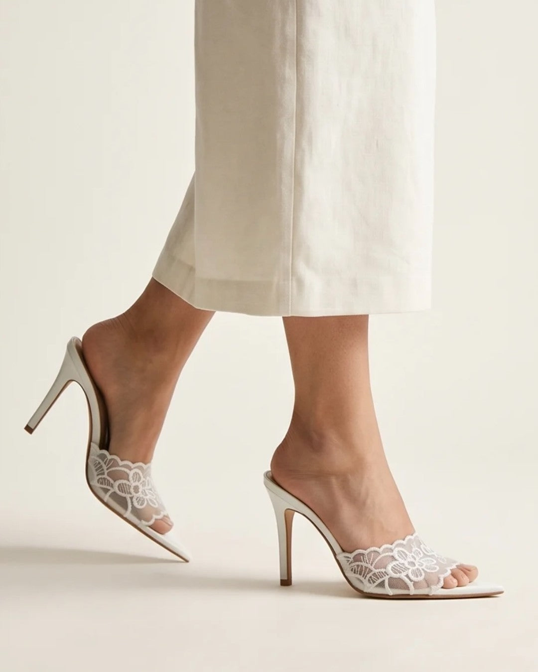 Lace Mule Gianvito Rossi Inspired