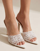 Lace Mule Gianvito Rossi Inspired