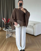 Layered Cape Flow Top