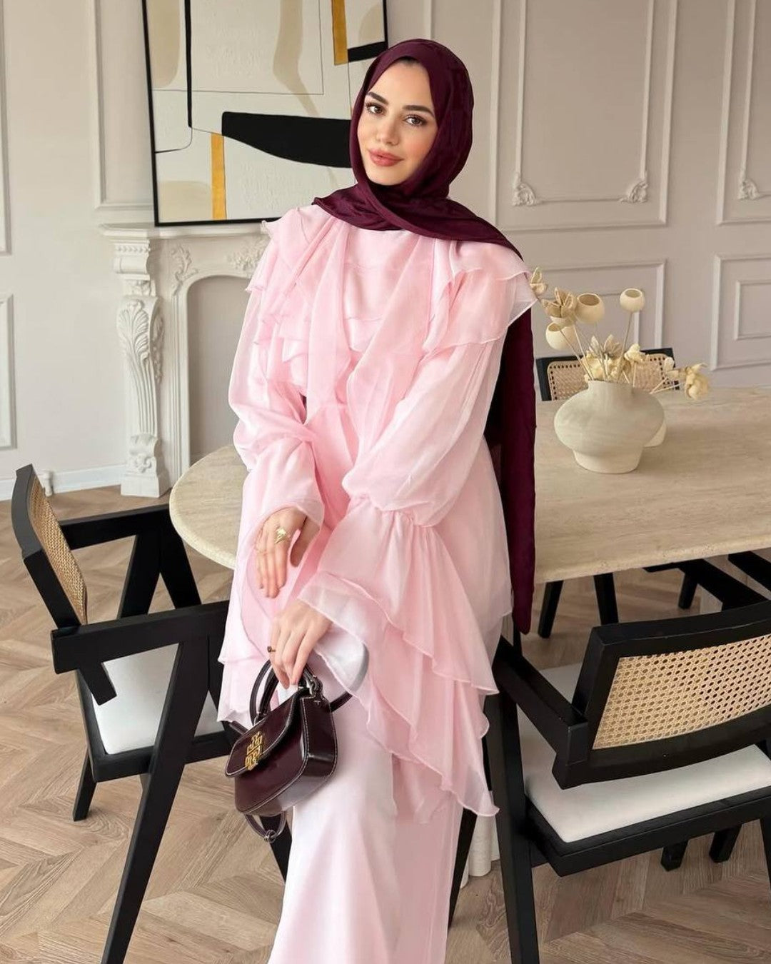 Layered Ruffle Flow Set