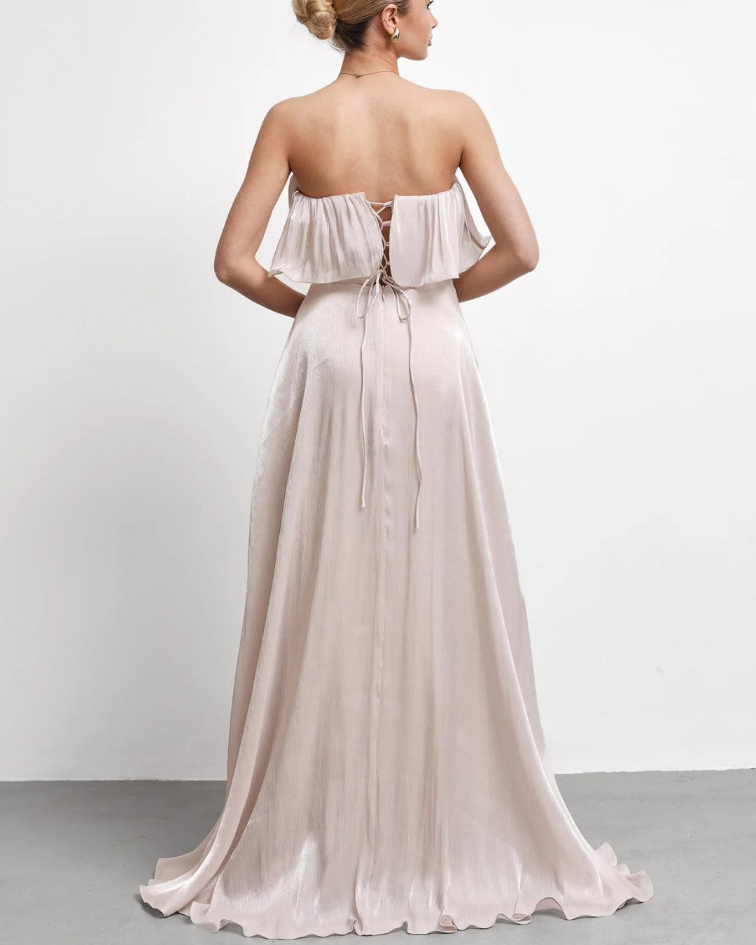 Lisa Ruffle Corset Gown