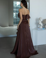 Lisa Ruffle Corset Gown