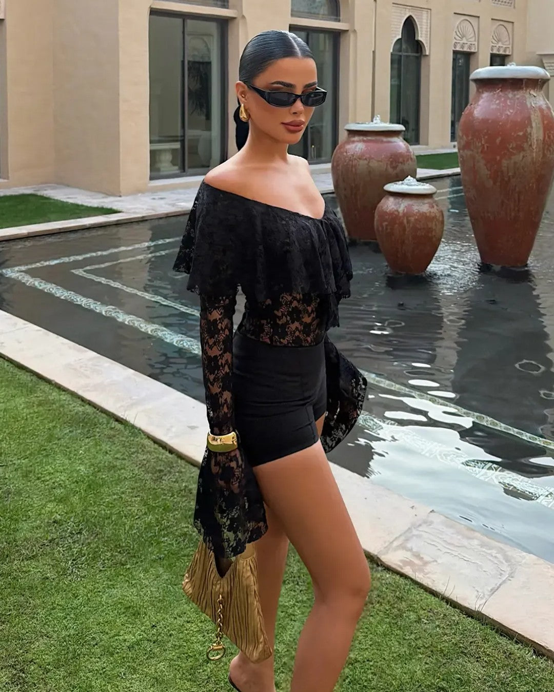 Long Sleeve Lace Bodysuit