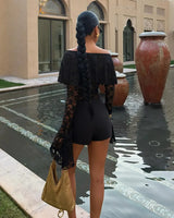 Long Sleeve Lace Bodysuit