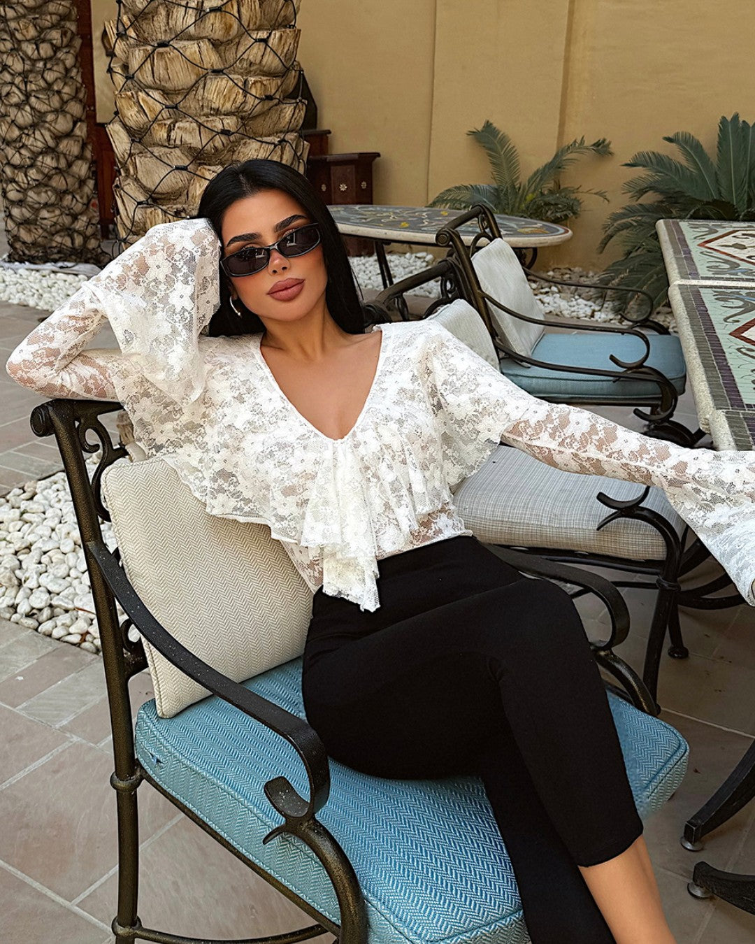 Long Sleeve Lace Bodysuit