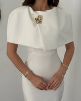 Louvre Cape Midi Dress