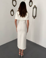Louvre Cape Midi Dress