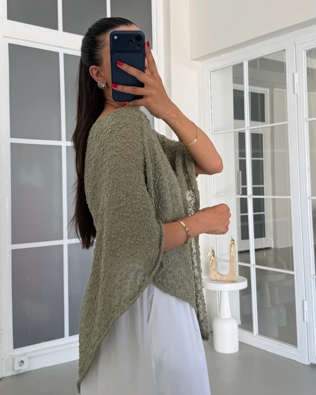 Lumière Shimmer Poncho Top