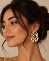 Luna Pearl Cascade Earrings