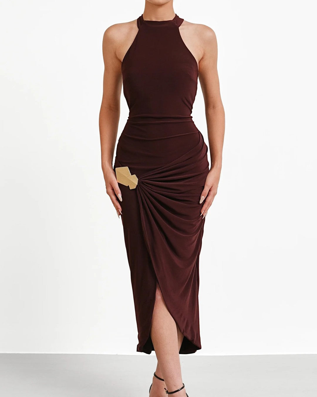 Luxe Halter Midi
