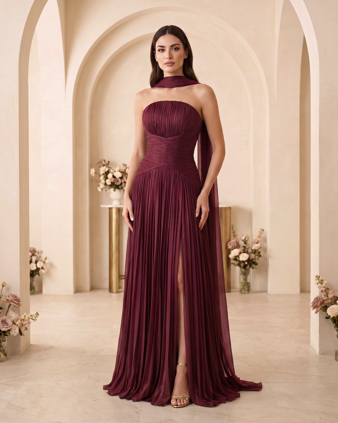 Luxury Maxi Evening Dress