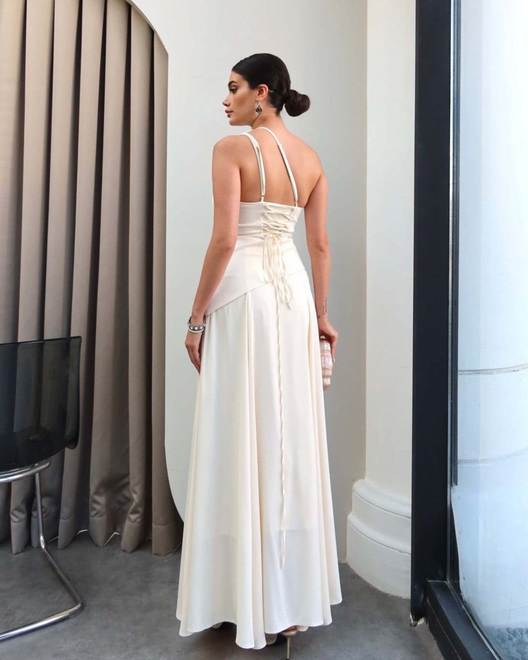 Lyra One-Shoulder Maxi Dress