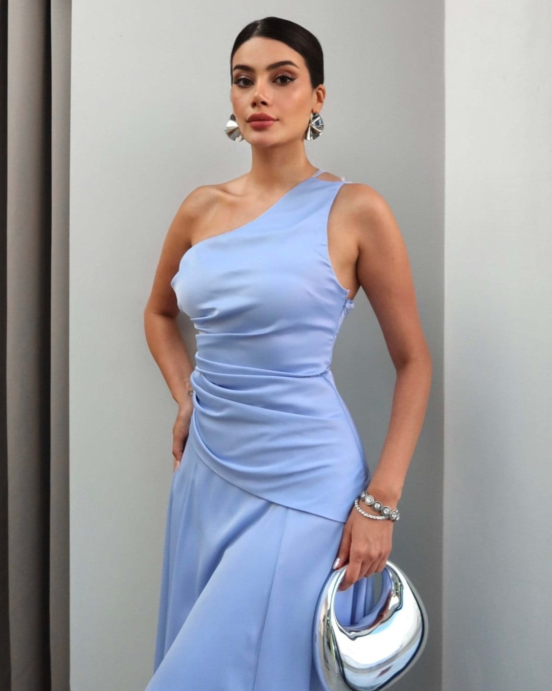 Lyra One-Shoulder Maxi Dress