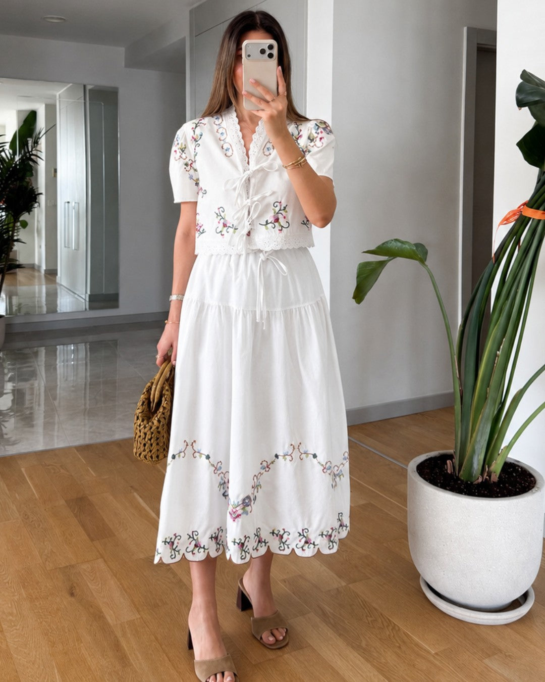 Marie Embroidered Set
