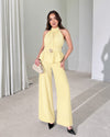 Marielle Halter Peplum Jumpsuit