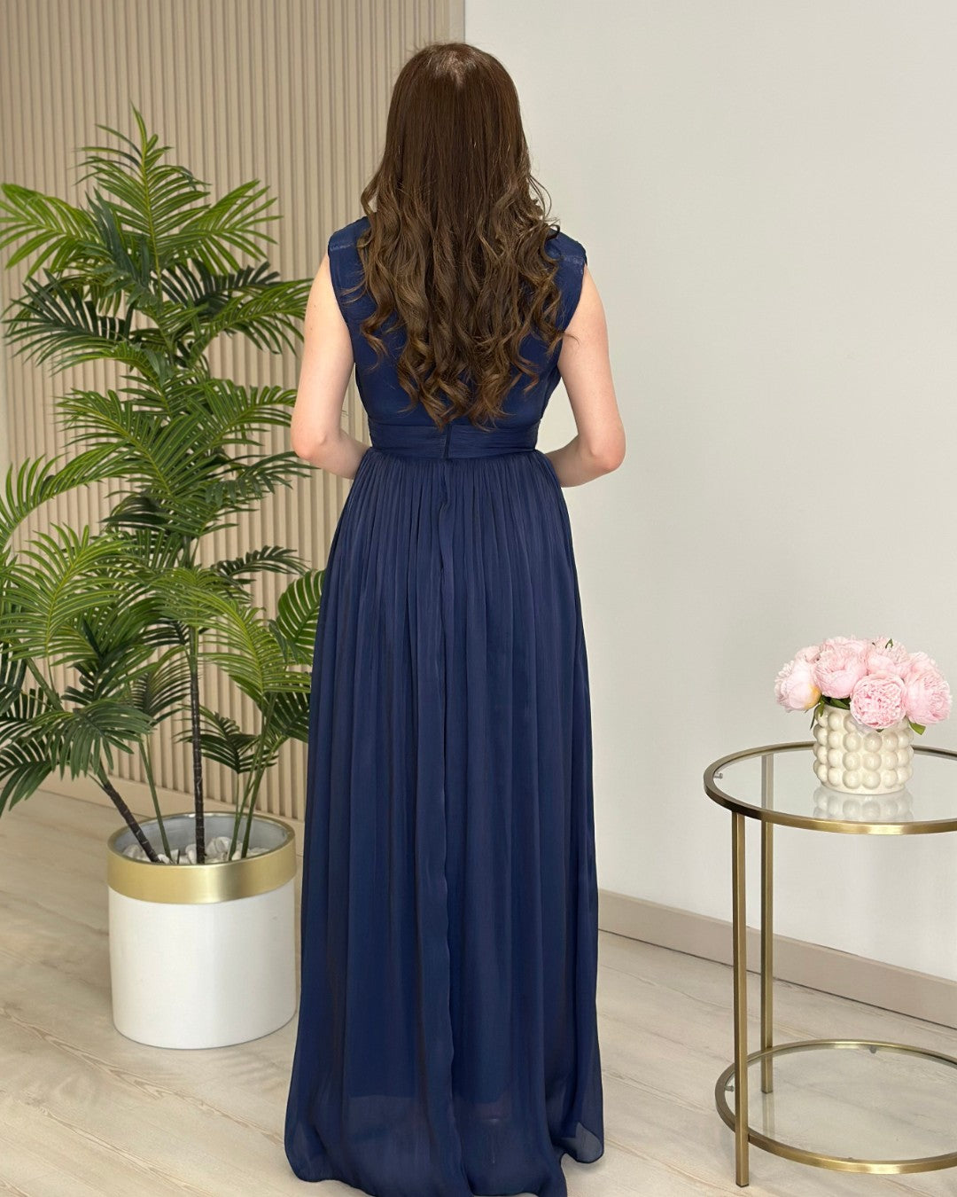 Midnight Grace Wrap Maxi Dress
