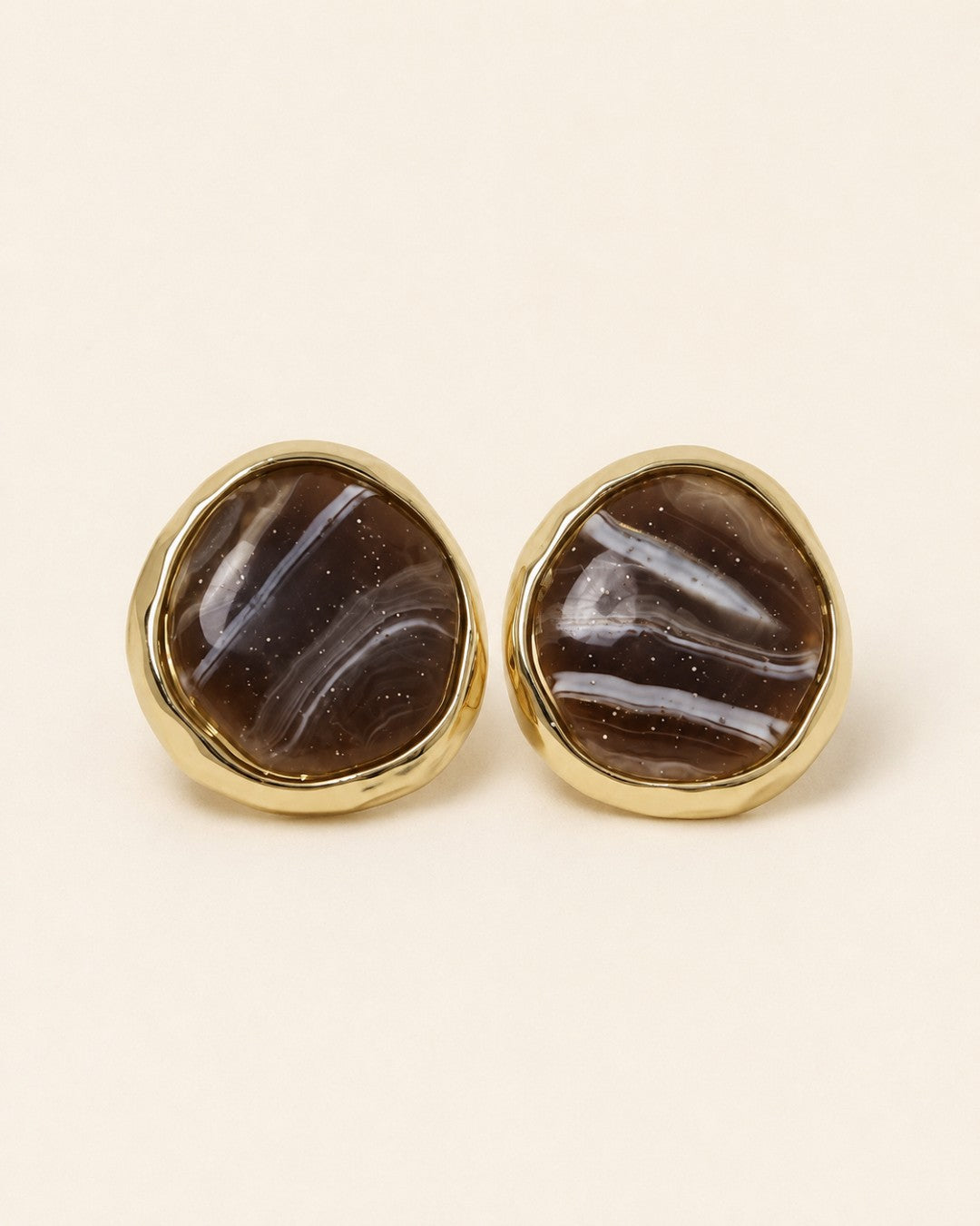 Midnight Strata Marbled Studs