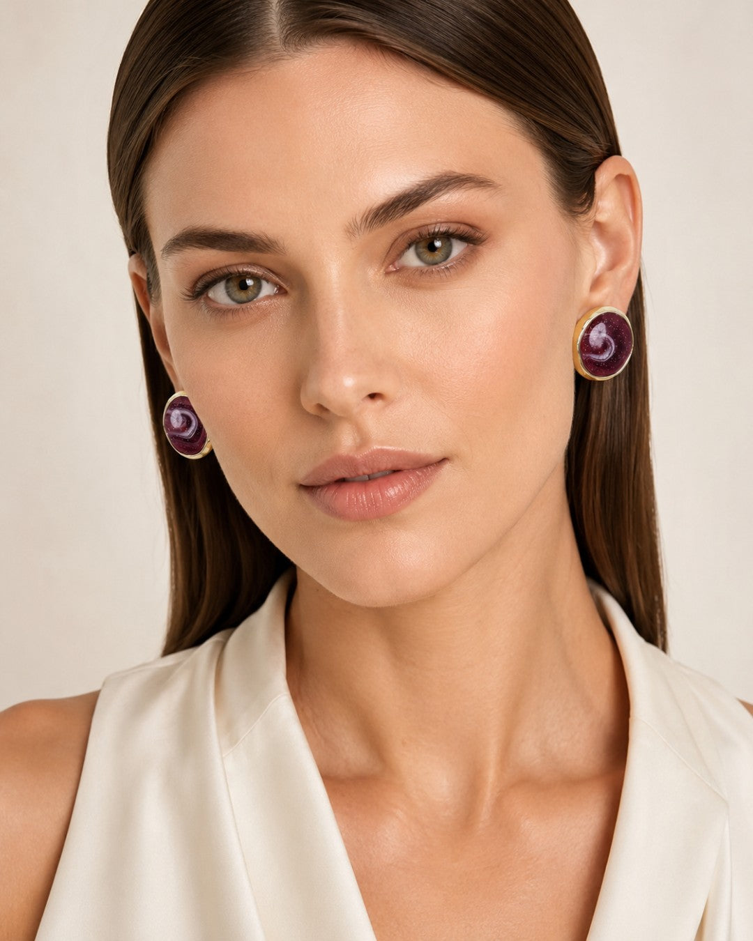 Midnight Strata Marbled Studs