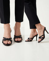 Minimal Strap Mule Heels