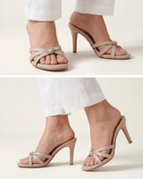 Minimal Strap Mule Heels