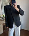 Minimal Structure Blazer (Without Lace Cuffs)