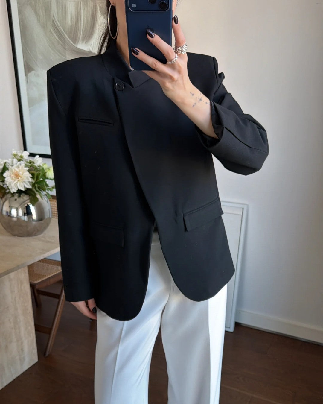 Minimal Structure Blazer (Without Lace Cuffs)