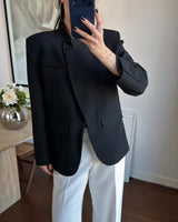 Minimal Structure Blazer (Without Lace Cuffs)