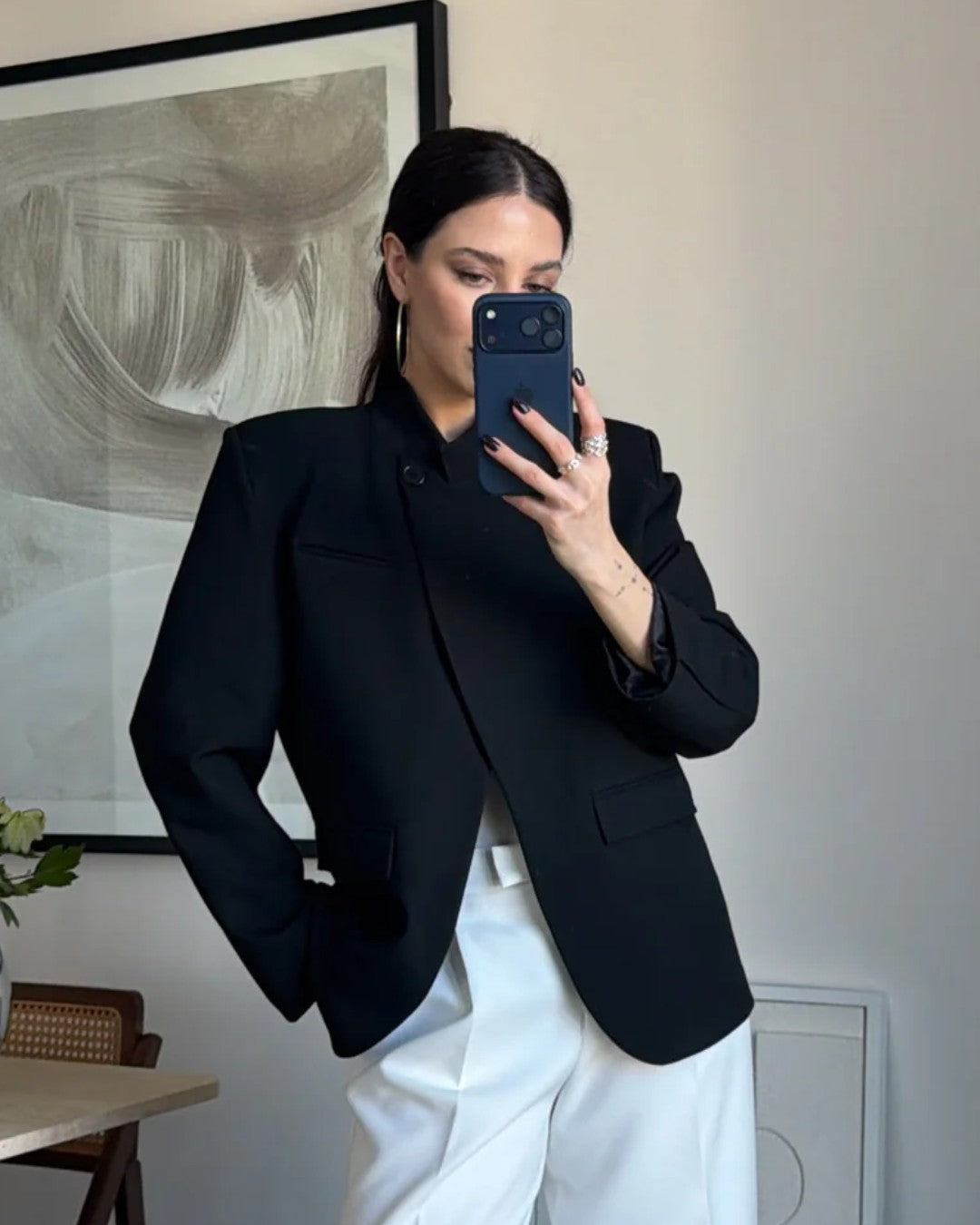 Minimal Structure Blazer (Without Lace Cuffs)